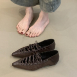 Moodsad Ristseotud Jalatsid Naiste Mary Janes Lamedad Kingad Pehmed Naiste Madalad Naiste Tantsukingad Mugavad Balletikingad Zapatos 35 pruun