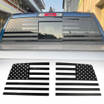MOB2 Dodge Ram 2009-2025 jaoks Auto Tagaklaasi Kleebised Tagumise Tuuleklaasi Klaasikleebis USA Lipp PVC Kate Sisekate V&auml;lised Lisatarvikud must