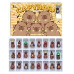 Kapibaara Advendikalender 2025 J&otilde;ulude Countdown Kalender 3D Loomam&auml;nguasjadega Armas J&otilde;uluehe Lastele Loomas&otilde;bra Kingitus other brown