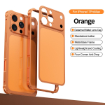 Kohene muutus iPhone 17-ks, Trendikas metallist raamiga p&otilde;rkekaitsega telefoni&uuml;mbris iPhone 17 Promaxilt 16 15 14 13 Pro Maxile Opp Bag&For iPhone 16 pro max