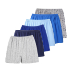 6 tk meeste puuvillased bokserid Mugavad Hingavad Alusp&uuml;ksid Lahtised &Uuml;hev&auml;rvilised Meeste Suur Suurus Aluspesu Sobib 50-100kg Kandmiseks 3XL gray