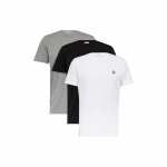 Moncler SS24 &Uuml;hev&auml;rviline Crew Neck L&uuml;hikeste Varrukatega T-s&auml;rk Logoga 3-pakk Meeste Topid J10918C00025829H83P1 M