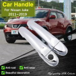 Nissan JUKE F15 Infiniti Esq 2011 2012 2013 2014 2015 2016 2017 2018 jaoks Kroomitud uksek&auml;epideme kate Auto tarvikud 2Handle 1 Keyhole white