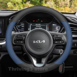 Nahast autojuhtimiskangi kate Kia NIRO HEV ECO Hybrid 2013-2025 jaoks Kate kate kate kate Auto sisekujundus Kia Niro 2025 Tarvikud black