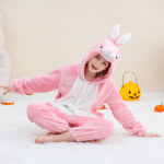 Laste kapibaara flanellist tekk-p&uuml;ksid Talvine kapuutsiga laste kost&uuml;&uuml;m Riided Jumpsuit &Ouml;&ouml;riided Hommikumantel Poistele T&uuml;drukutele 110 pink