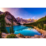&Uuml;mmargused teemanttikandid Mountain Lake 5D DIY teemantmaal ristpistes kivist pilt 20X30CM