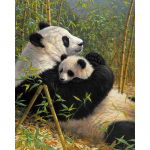 5D isetegemine armas panda t&auml;is &uuml;mmargune till teemantmaaling ristpistes k&auml;sit&ouml;&ouml; kodukaunistuse maalimine