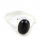 H&otilde;bes&otilde;rmus 'Jeet Black Goddess' h&otilde;bemustalt (roodiumiga kaetud) - 10x7 mm 50 must