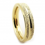 Alliance Plaqu&eacute; Or 'Lien d'Amour' dor&eacute; - 4 mm 66 kuld