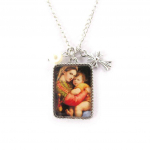 Les Tr&eacute;sors De Lily [J6094] - Collier cr&eacute;ateur 'Ic&ocirc;ne Religieuse' mitmev&auml;rviline