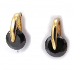 Les Tr&eacute;sors De Lily [J9534] &ndash; mustad  kristall  kullatud k&otilde;rvar&otilde;ngad must