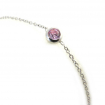 Les Tr&eacute;sors De Lily [M2715] - Bracelet Argent 'Unique' rose Heleroosa