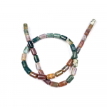 Looduslikust kivist helmed t&uuml;rkiissinine/roosa kvarts silindriline isolatsioonihelmes ise kaelakee ehete valmistamiseks 6x10mm