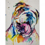 Ise isetegemise 5d teemantmaaling teemanttikandid loom armas koer ristpistes mosaiikmustrid 20X30CM