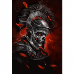 5D DIY Teemantmaal Kolju Admiral Tikand Ristpistes Mosaiik Rhinestone Halloween Decor King 20X30CM