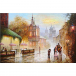Teemanttikandid N&auml;put&ouml;&ouml; Isetehtud kivikivikomplektid T&auml;ielik teemantmosaiik Looduslik Scenic City Teemantmaal 20X30CM