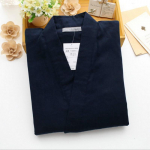 Puuvillane Jaapani kimono, suvine s&uuml;gisene pidžaamad, mehed, &otilde;hukesed koduriided, kimono &uuml;likond, yukata L tumesinine v&auml;rv