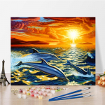 Kunst DIY Maalimine numbrite j&auml;rgi Teemantmaal Numbrite maalimine Hobid Kodukaunistus &Otilde;limaal Digitaalne &otilde;limaal 40x50cm no frame