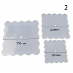 Kolmekihiline kolmekihiline puuviljaaluse teealus silikoonvorm Epoksiidvaigualuse vaiguvorm 150 ,200,250mm