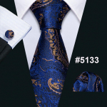 Disainer sinised lipsud meestele 10 stiiliga kaelaside, tasku, kandiline mansetin&ouml;&ouml;bid, pulmapidu 5133