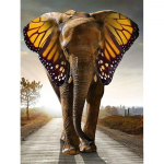 T&auml;isruudukujuline teemanttikandid liblikas k&auml;sitsi valmistatud uus saabumine teemantmaaling loomamosaiik lillede n&auml;put&ouml;&ouml; kodukaunistus Full Round 20X30CM punane