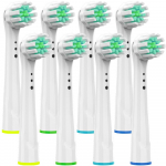 8 tk &uuml;lipehmed asendusharjapead Oral B Brauni elektrilise hambaharja t&auml;itematerjalile Oral-B 7000/Pro 1000/9600/ 500/3000/8000 8Pcs Brush Heads