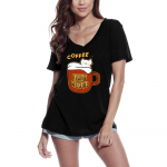 ULTRABASIC naiste T-s&auml;rk Coffee Right Mj&auml;u &ndash; Funny Cat T-s&auml;rk S must