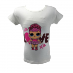 Lol Surprise l&uuml;hikeste varrukatega T-s&auml;rk 6ans valge