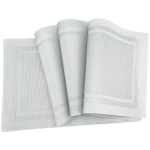 PVC pestavad lauamatid s&ouml;&ouml;gilaua matile Libisemisvastane lauamattide komplekt k&ouml;&ouml;gitarvikutes Diagonal Weave Cup Coaster Wine Pad Set of 4 hall