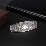 Viking Barrette naistele Elupuu juuksen&otilde;elad Celtics Knot Juukseklambrid Vintage Juukser&otilde;ivaste Aksessuaarid antiikne h&otilde;bedane v&auml;rv