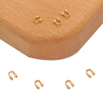 10/50 tk vasest U-kujuline hobuseraua suletav pandla klamber isetegemise ehete jaoks Leiude tegemiseks tarvikud 4x4.5mm 50pcs kuld
