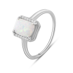 H&otilde;bes&otilde;rmus opaaliga 0,617 ct (2085119) 2,3 gr. 925 n&auml;idist 17.5