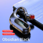 VAORLO HD HiFi &auml;rik&otilde;rvaklapid digitaalne ekraan, suure mahutavusega juhtmeta peakomplekt mikrofoniga iphone jaoks XiaoMi Huawei IPX5 veekindel must