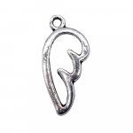 40 tk Angel Wing Charms isetehtud v&otilde;lu antiik h&otilde;bedane v&auml;rv 16X8mm