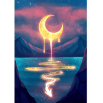 T&auml;ielik 5D teemantmaal Saladuslik planeet DIY Teemanttikandid Teemantmosaiik Ristpistekomplektid Kodukaunistuse kingitus Round 20x30cm