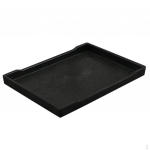 Melamiin hotelli serveerimisalused tassiklaasist koogikomplekt must 21x10,8cm B 22.2&times;16cm