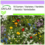 SAFLAX &ndash; Short Garden Gnome Mix &ndash; 1000 seemet &ndash; 18 Wildflower Mix