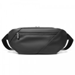 Meeste Crossbody kott Meeste v&ouml;&ouml;koht V&auml;ike rinnakott &Uuml;hekordne &otilde;lakott Veekindel messenger-kott v&auml;litingimustes kasutatav sportlik jooksukott Mobiiltelefoni kott must AP-38 must