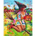 5D teemantmaal Paks daam t&auml;isring puur Multikas Teemanttikandid Paks naine maalimine P&otilde;hjamaade pilt Vannitoa sisustus Full Round 20x25CM