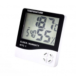 Termomeeter H&uuml;gromeeter Mitmeotstarbeline stabiilne j&otilde;udlus Kerge, kasulik elektroonika kontorisse must valge v&auml;rv