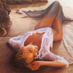 Seksikas Merineitsi Naised Merevaate Maal Ristpistes 5D Ise Tee Teemantmaal Kunst Kodu Kaunistus Full Round 20x20CM