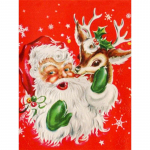 Talvine teemantmaaling 5d H&auml;id j&otilde;ule t&auml;isplaaniga Teemantmaaling Rhinestones pildid Teemantmosaiik M&uuml;&uuml;k Kodu seinakaunistus Full Round 20x25CM