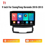 Icreative 2 dini auto multimeedia stereopleier SsangYong Korando Actyon 2010 2011 2012 2013 9-tolline Android-navigatsiooniga GPS WIFI raadio