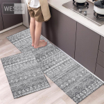 Maroko stiilis vaip k&ouml;&ouml;gip&otilde;randale, libisemisvastane pestav k&ouml;&ouml;gimattide komplekt, 2-osaline Bohemian Geometric Print p&otilde;randamatt Vannituba 40x60cm+40x120cm