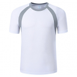 Suvine meeste j&otilde;usaalis&auml;rk Kiirelt kuivav jooksus&auml;rk L&uuml;hikeste varrukatega T-s&auml;rk, Treening T-s&auml;rk S valge