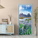 Loomingulised uksekleebised Metsa loodusmuster PVC isekleepuv tapeet Kodukaunistused Seinamaalingud K&uuml;lmkapi kunst plakatid Uksekate 77cm x 200cm
