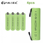AA laetav aku koos keevituslappidega AA Ni-MH 1,2 V 2200 mAh eellaetud aku Philipsi elektripardli žileti hambaharja jaoks roheline