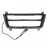 Sinise ja oranži v&auml;rviga keskkonsool BMW 3. ja 4. seeria F30 LCI autoatmosf&auml;&auml;rivalgustile