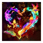 5D DIY Teemantmaali Lilled ja liblikas t&auml;ispuur V&auml;rviline Teemanttikandid Roosiristpiste komplekt Kodukaunistuse kingitus Full Round 20x20CM