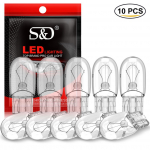 10 tk Auto T10 halogeen W5W 194 158 kiilud 12v 5w automaatlamp soe valge pirnid signaali sisemus instrumendi valgus lugemistuled markerplaadi t&uuml;hjenduslamp